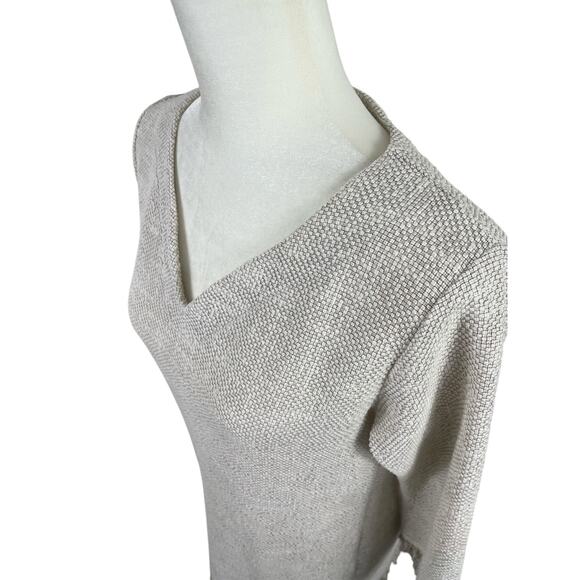 Vintage Sara Campbell Textured Boucle Tunic Top XS Tassel Fringe USA Old Money - Picture 6 of 13